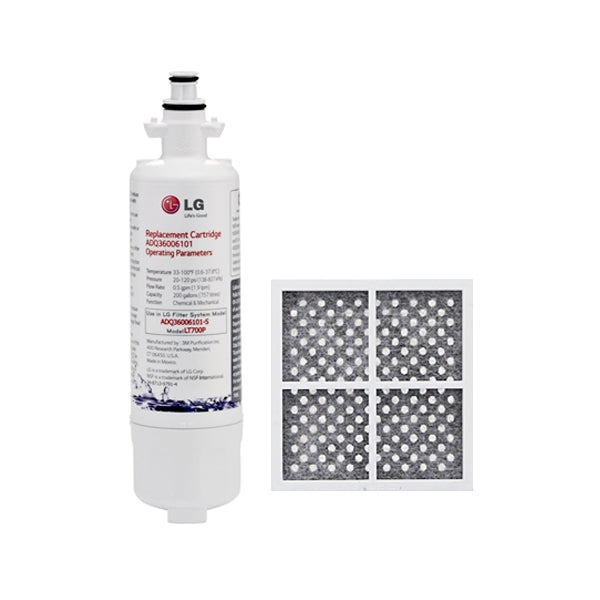 LG ADQ36006101 LT700P Genuine Fridge Filter + Air Filter LT120F