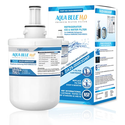 Aqua Blue Filter Generic Replacement for Samsung DA29-00003G, A, B, F Fridge Water Filter