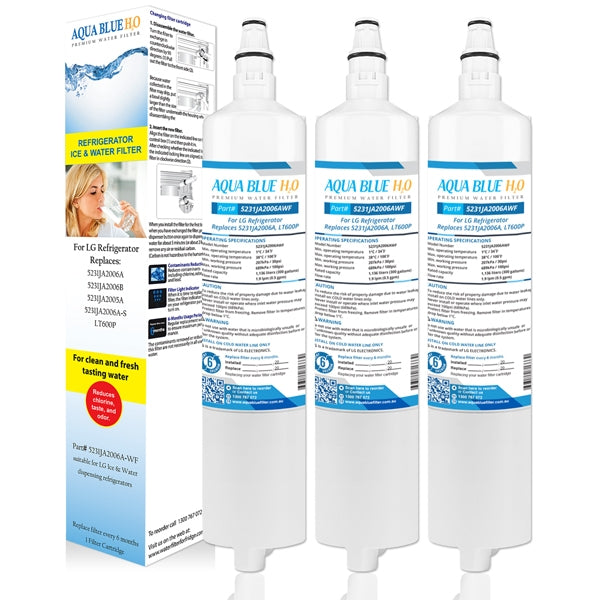 LG 5231JA2006A/LT600P FRIDGE WATER FILTERS BY  AQUA  BLUE H20 