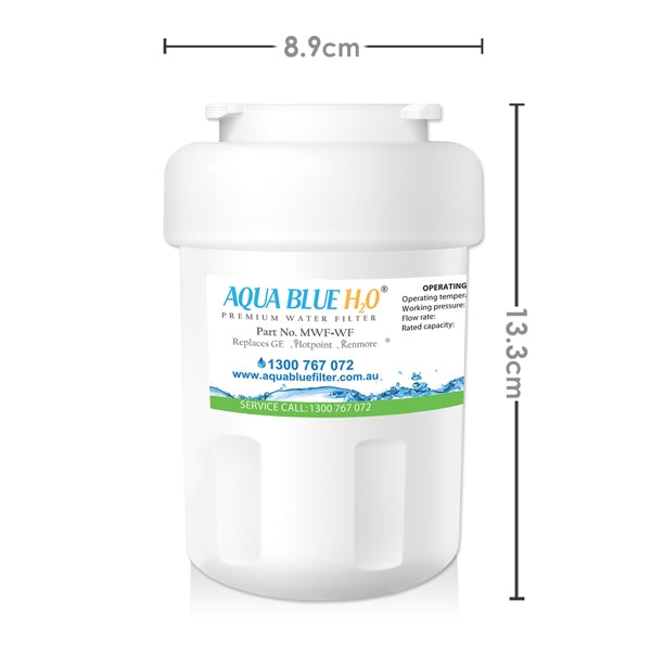 GE MWF MWFP SmartWater  Internal Fridge Water Filter by  Aqua  Blue H20 