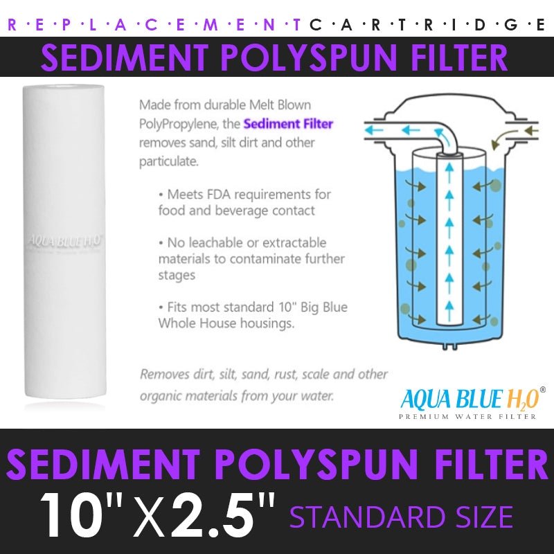 2 x 5 micron sediment & 2 x 0.5 micron Matrikx PB1 lead removal cartridge 10" - WATER FILTER DISTRIBUTORS