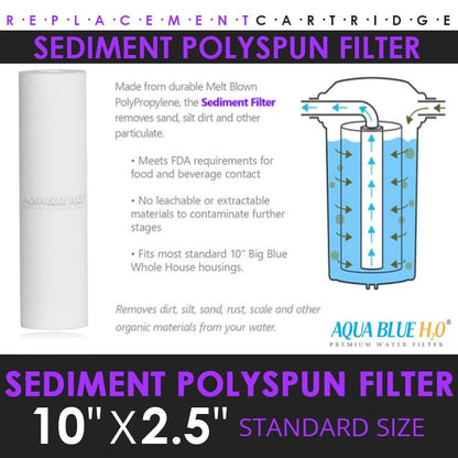 2 x 5 micron sediment & 2 x 0.5 micron Matrikx PB1 lead removal cartridge 10" - WATER FILTER DISTRIBUTORS