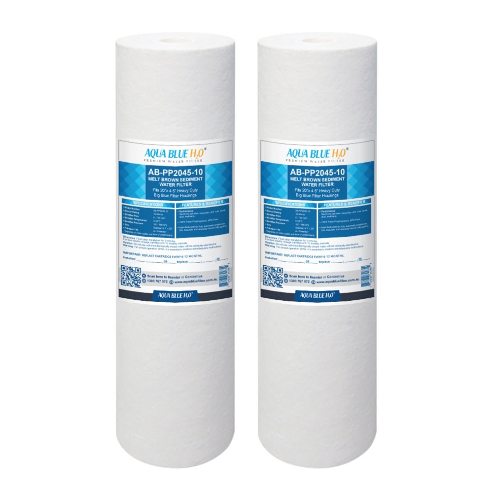 20" x 4.5" Big Blue PP Sediment Filter Cartridge 10Mic - WATER FILTER DISTRIBUTORS