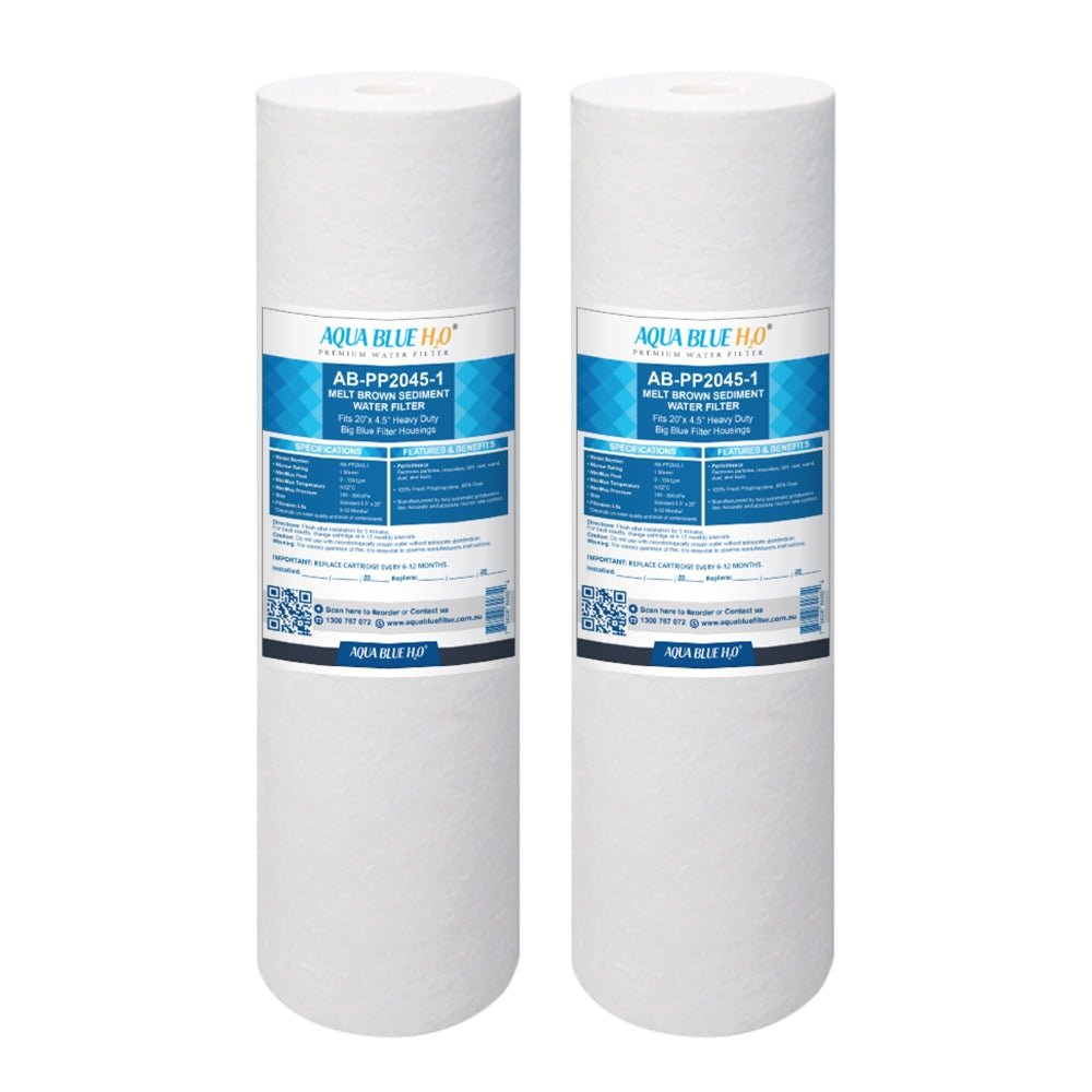 20" x 4.5" Big Blue PP Sediment Filter Cartridge 1Mic ABPP2045 - 1M - WATER FILTER DISTRIBUTORS