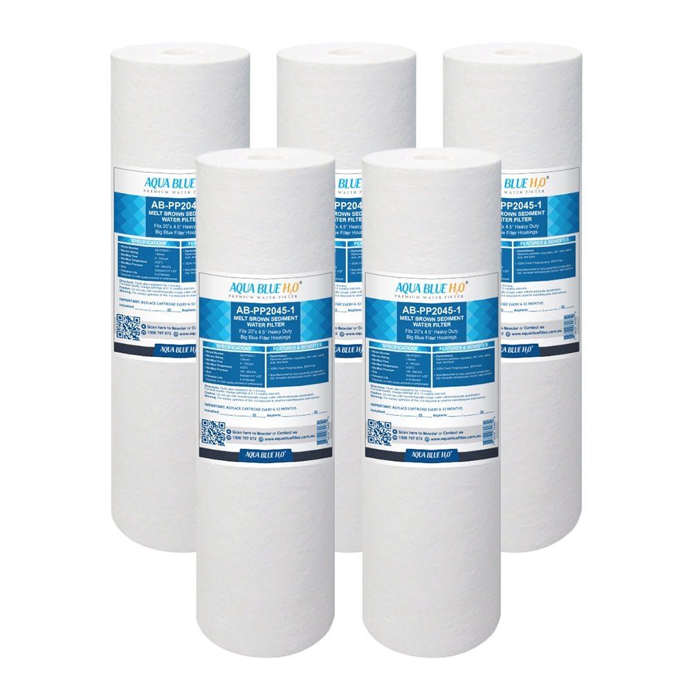 20" x 4.5" Big Blue PP Sediment Filter Cartridge 1Mic ABPP2045 - 1M - WATER FILTER DISTRIBUTORS