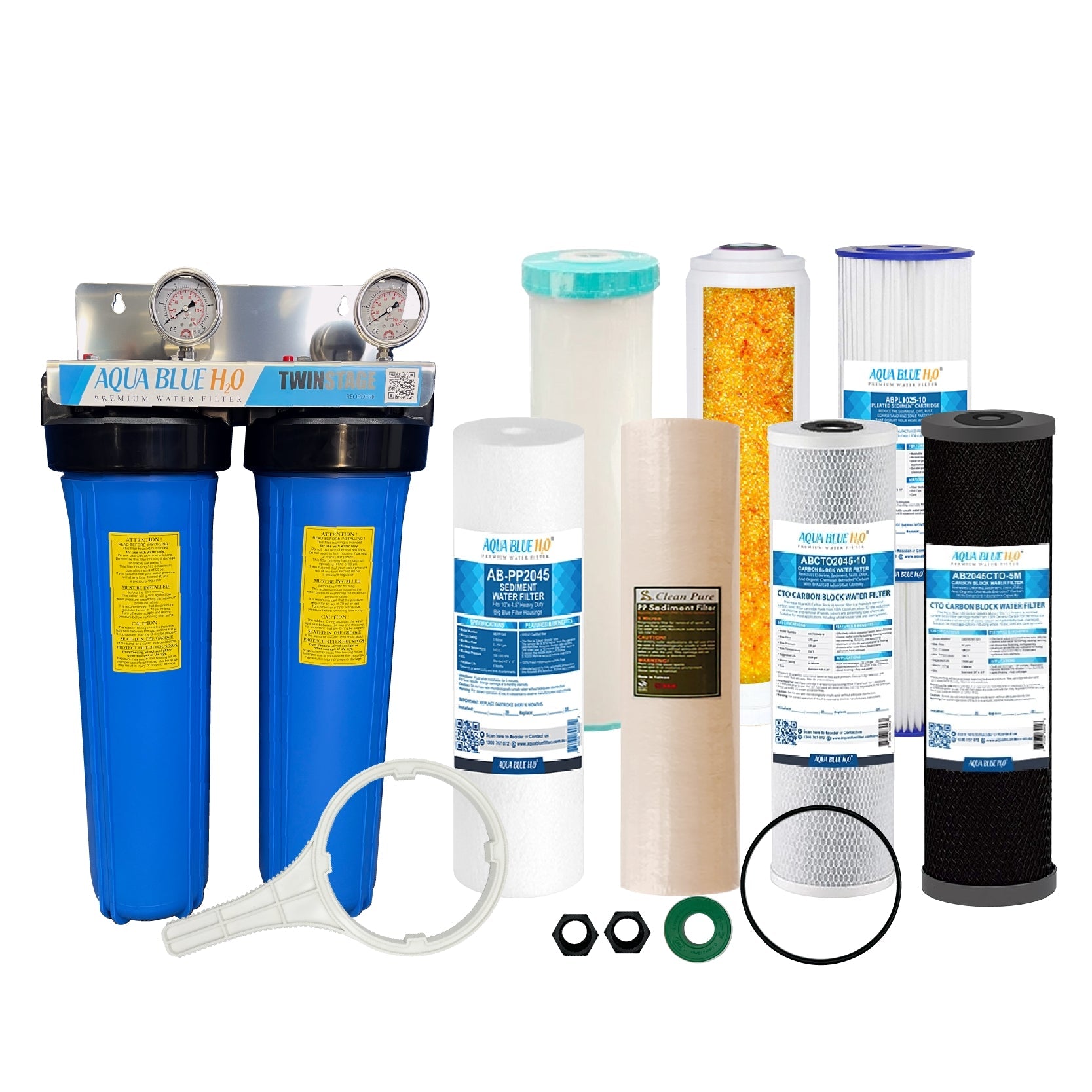 20 x 4.5 Whole House Water System with filter Option - WATER FILTER DISTRIBUTORS