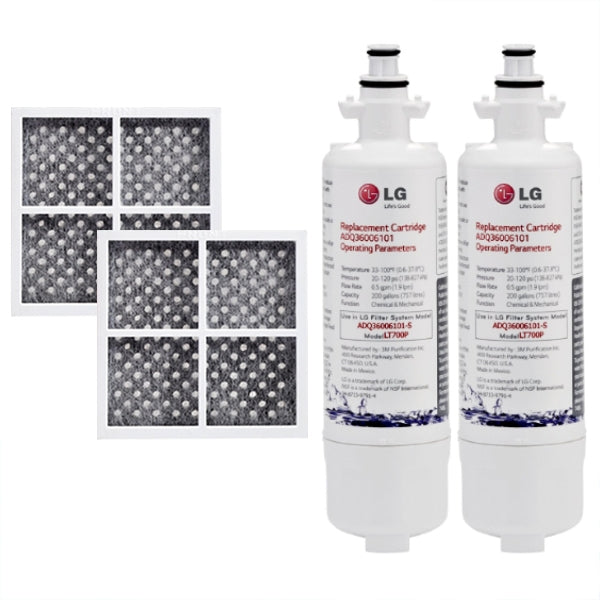 LG ADQ36006101 LT700P Genuine Fridge Filter + Air Filter LT120F