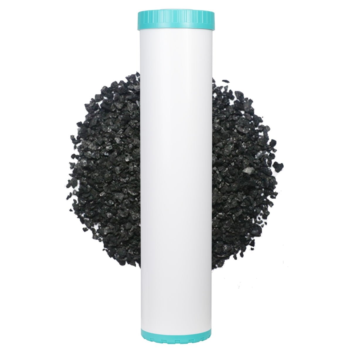 2045SilverGAC5 Refillable Coconut GAC Carbon Filter + 20" x 4.5" Pleated Sediment Filter - WATER FILTER DISTRIBUTORS