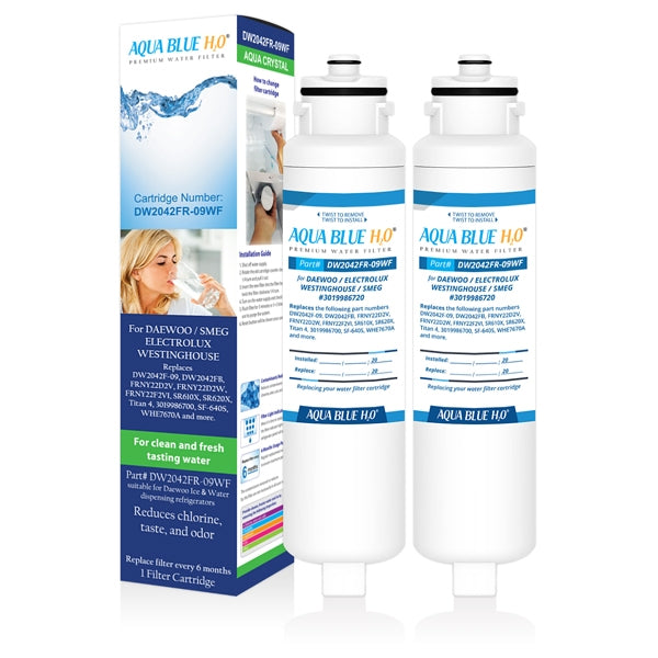 AQUA BLUE H20 DW2042FR-09 Smeg Fridge filters DW2042FR FOR SR610XPK