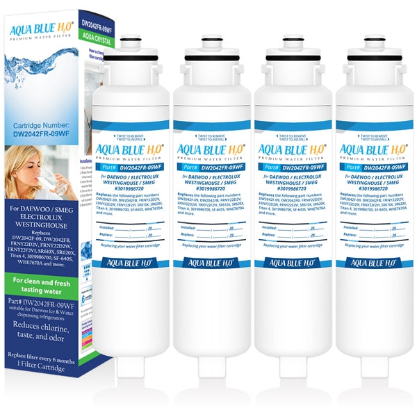 AQUA BLUE H20 DW2042FR-09 Smeg Fridge filters DW2042FR FOR SR610XPK