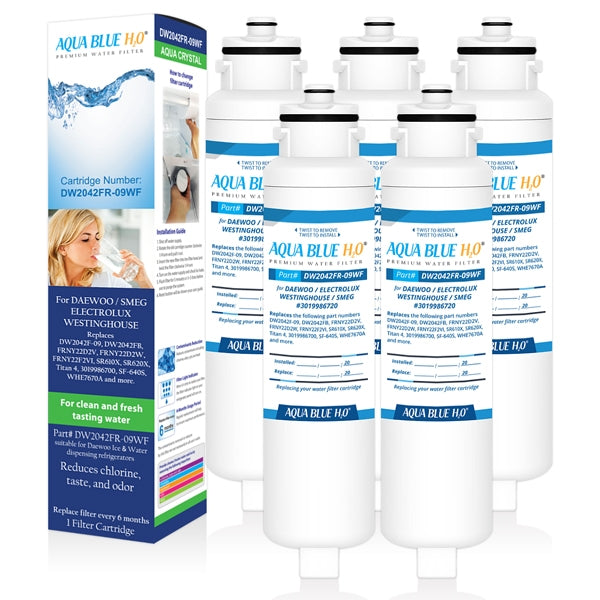AQUA BLUE H20 DW2042FR-09 Smeg Fridge filters DW2042FR FOR SR610XPK