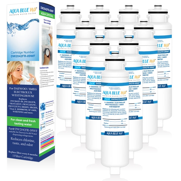 AQUA BLUE H20 DW2042FR-09 Smeg Fridge filters DW2042FR FOR SR610XPK
