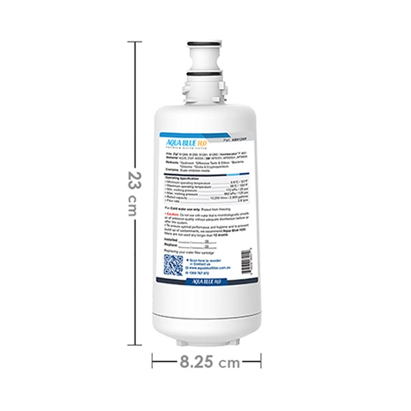 Aqua Blue H20 AB912WF Water filter fits INSINKERATOR F-601 FILTER CARTRIDGE FOR HOT WATER DISPENSER