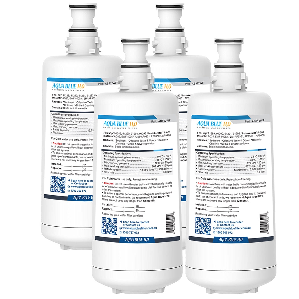 Aqua Blue H20 AB912WF Water filter fits INSINKERATOR F-601 FILTER CARTRIDGE FOR HOT WATER DISPENSER