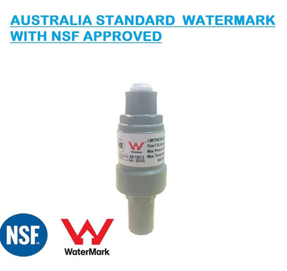 Omnipure K2505 SS Sediment Quick Connect Elbow 1/4" Tube with PLV Water Filter FMP 350