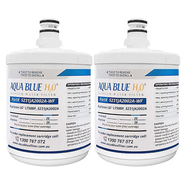 LG 5231JA2002A, LT500P  Premium  filter Aqua Blue H2O Replacement