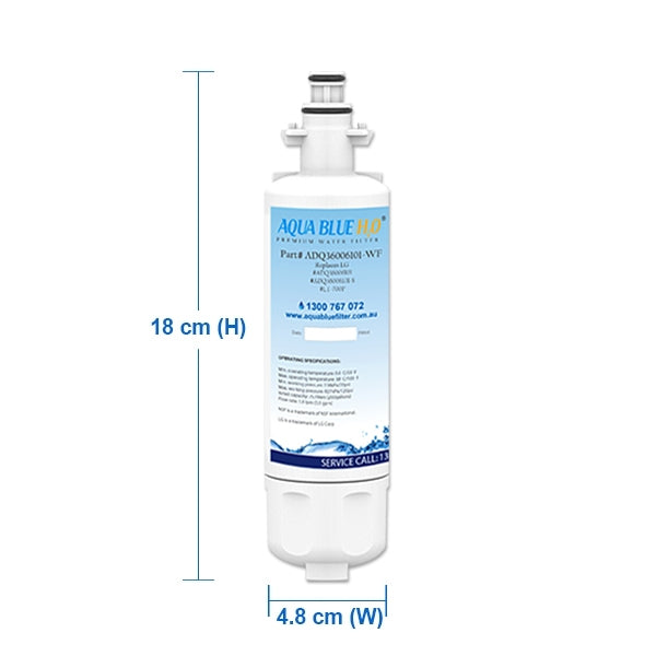 LG Replacement Water Filter LT700P + Generic Air Filter LT120F