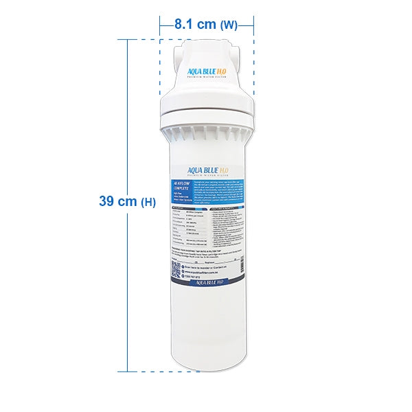 Aqua Blue H20  ABHIFLOW  Inline High Flow Water Filter System