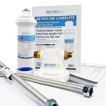 Aqua Blue H20  ABHIFLOW  Inline High Flow Water Filter System