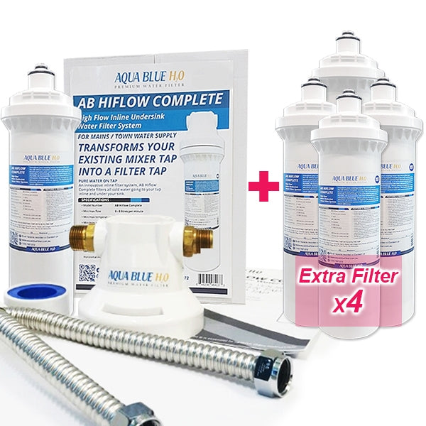 Aqua Blue H20  ABHIFLOW  Inline High Flow Water Filter System