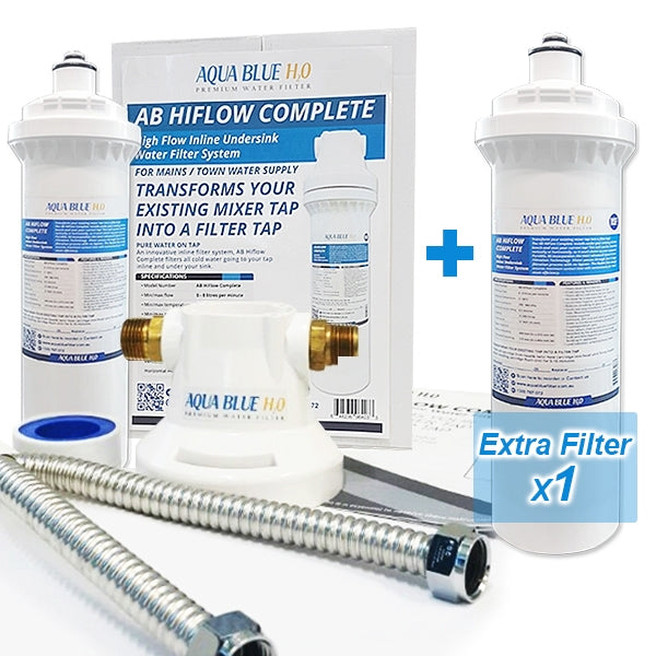 Aqua Blue H20  ABHIFLOW  Inline High Flow Water Filter System