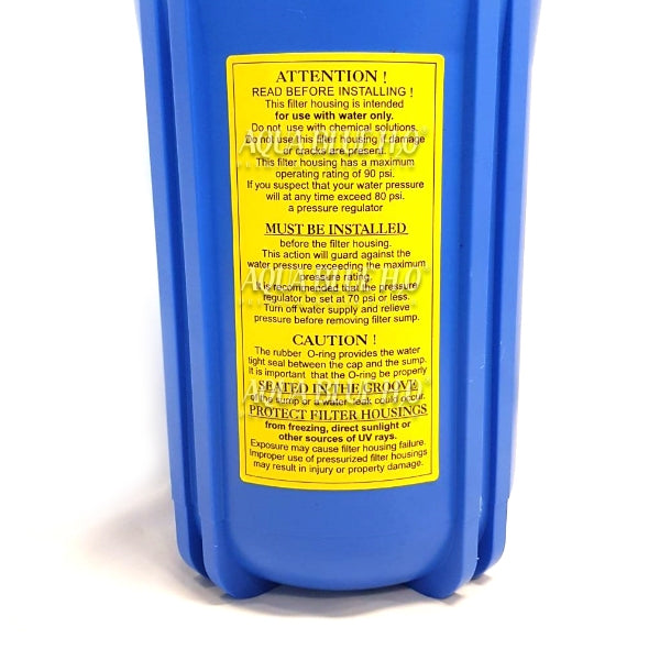 10″ Big Blue Single High Flow Rate Filter Housing Whole System, 5 Micron CTO Carbon Block Filter	