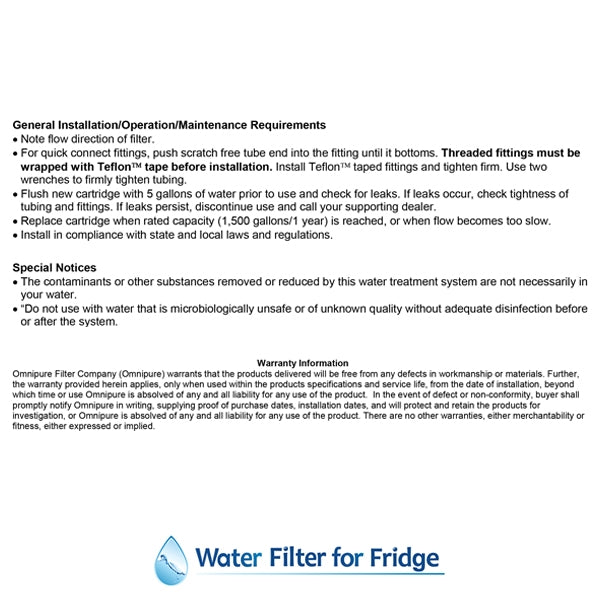 Clean  and  Clean  Undersink  Filter set