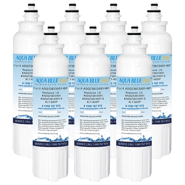 LG Replacement ADQ73613401, LT800P Fridge Filter by Aqua Blue H2O