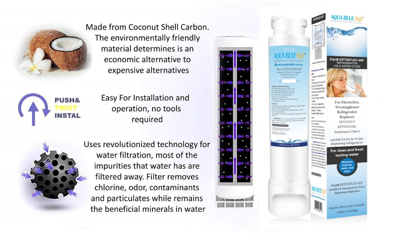 ELECTROLUX  and  WESTINGHOUSE Fridge Filter EPTWFU01 807946705