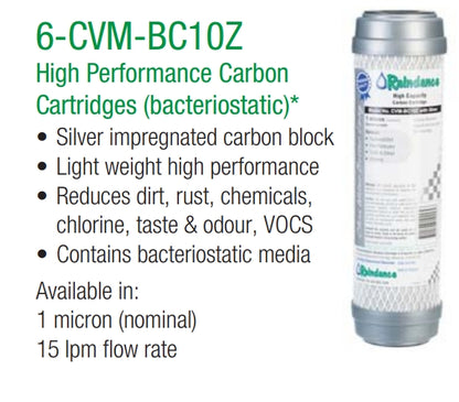 CVM-BC10Z  + SPF-P5 Raindance  Silver Carbon with  String Wound Cartridge set