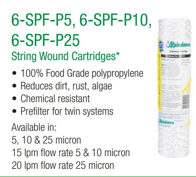 CVM-BC10Z  + SPF-P5 Raindance  Silver Carbon with  String Wound Cartridge set