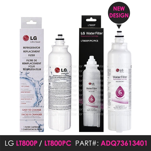 2X Genuine OEM LG LT800P ADQ73613401 Ice and Water Fridge Filter