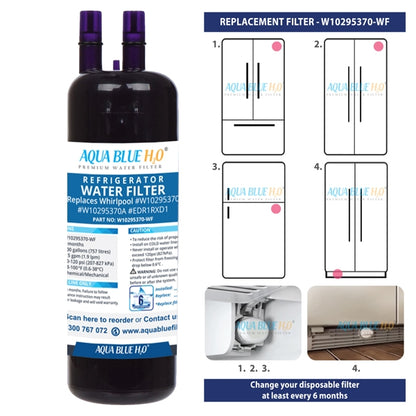 Whirpool Air Filter+W10295370 Set by Aqua Blue H20 