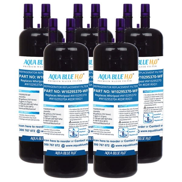 Whirlpool W10295370 FILTER1 Refrigerator Water Filter  BY Aqua Blue H20 