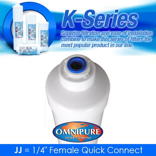 Omnipure K2505 JJ Sediment Quick Connect Straight 1/4" Tube