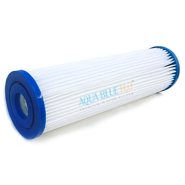 Single Water Filter System for Homes and Offices 10"X2.5" Washable Pleated Sediment Filter