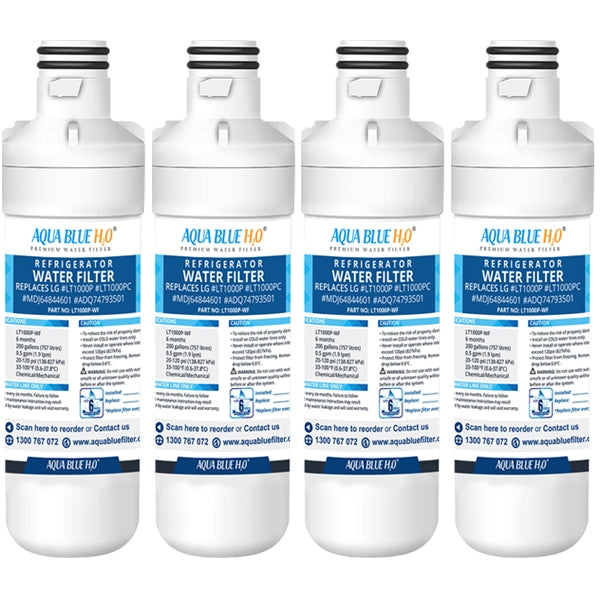 LG LT1000P, MDJ64844601, ADQ74793501 compatible water filter with LG LT120F ADQ73214404 replacing air filter