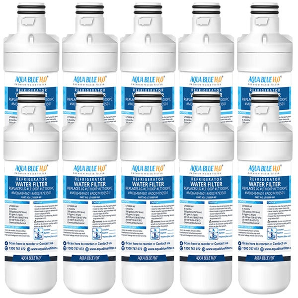 LG LT1000P, MDJ64844601, ADQ74793501 compatible water filter with LG LT120F ADQ73214404 replacing air filter