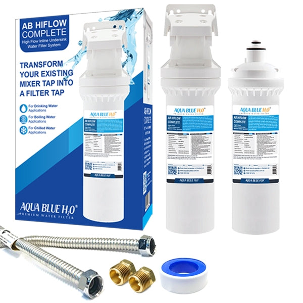 Aqua Blue H20  ABHIFLOW  Inline High Flow Water Filter System