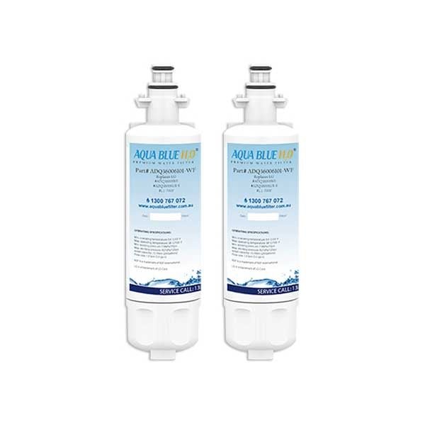 2x LG LT700P / ADQ36006101 Fridge Water Filters by Aqua Blue H20 - WATER FILTER DISTRIBUTORS