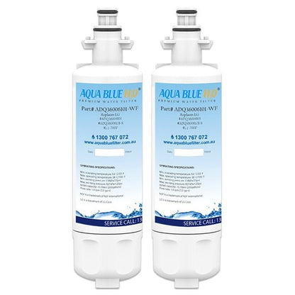 2x LG LT700P / ADQ36006101 Fridge Water Filters by Aqua Blue H20 - WATER FILTER DISTRIBUTORS