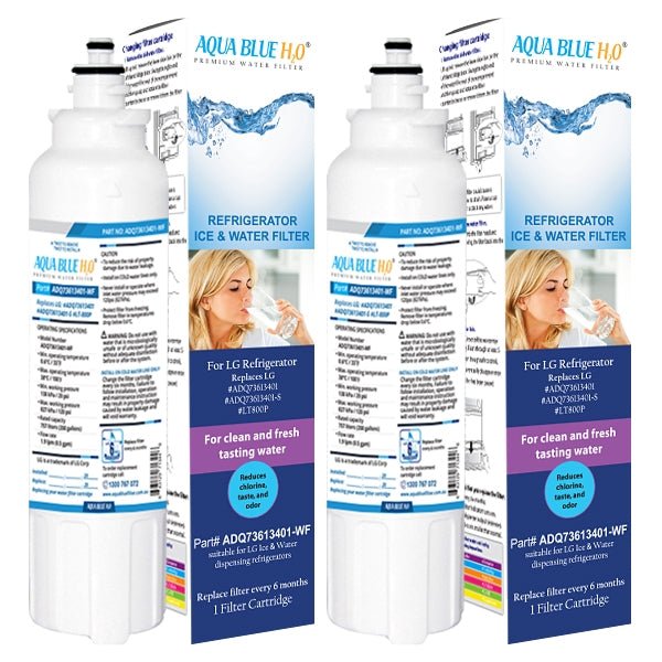 2X LG LT800P - WF ADQ73613401Filter with 2X LG LT120F Replacing Air Filter - Refrigerator Filter Pack - WATER FILTER DISTRIBUTORS
