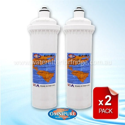 2x Omnipure ELF - 1M ELF - Series Water Filter 1 Micron - WATER FILTER DISTRIBUTORS