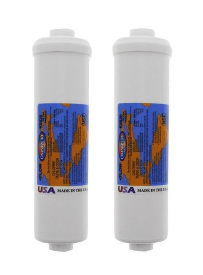 2X OMNIPURE IL150Q Inline Fridge Water Filter Cartridge 10 - 1/4 inch 1 Micron - WATER FILTER DISTRIBUTORS