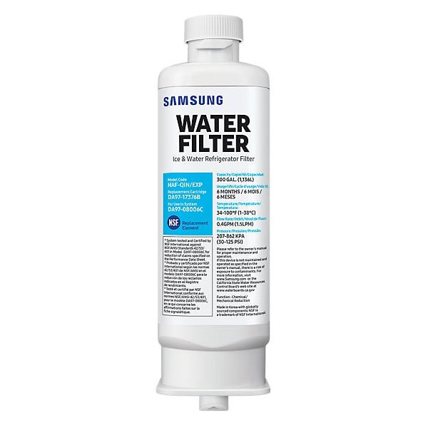 2X Samsung Genuine DA97-17376B Refrigerator Water Filter HAF-QIN/EXP - WATER FILTER DISTRIBUTORS