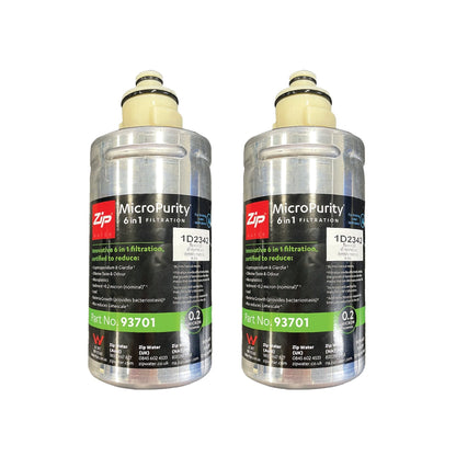 2X Zip MicroPurity 93701 Residential Hydrotap 0.2 Micron - WATER FILTER DISTRIBUTORS