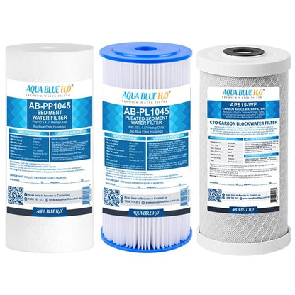 3 Stage Big Blue Whole House System including Cartridge - WATER FILTER DISTRIBUTORS