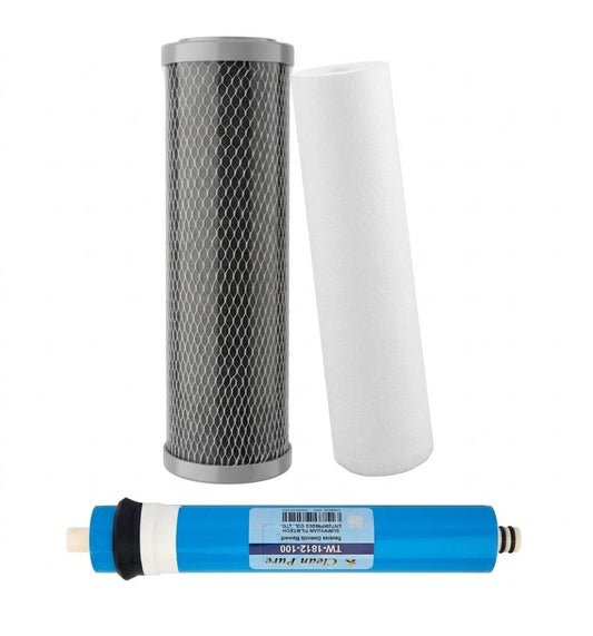 3 Stage Filter replacement Kit - Including Sediment Carbon block and Membrane - WATER FILTER DISTRIBUTORS