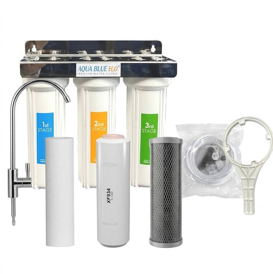 3 Stage Fluoride reduction Filter system for Fridge or Undersink - WATER FILTER DISTRIBUTORS