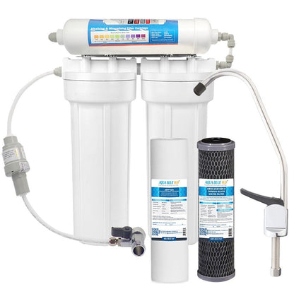 3 Stage Under sink water filter with Alkaline - WATER FILTER DISTRIBUTORS